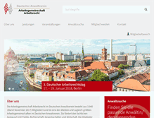 Tablet Screenshot of ag-arbeitsrecht.de
